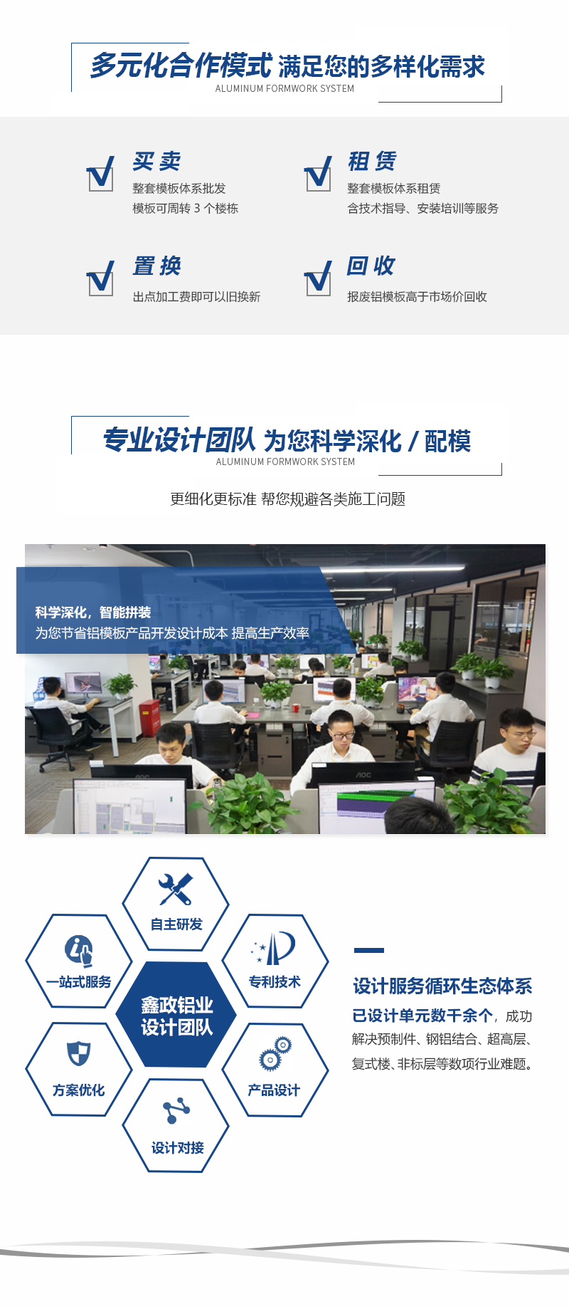鑫政铝业铝模板可租可售可回收